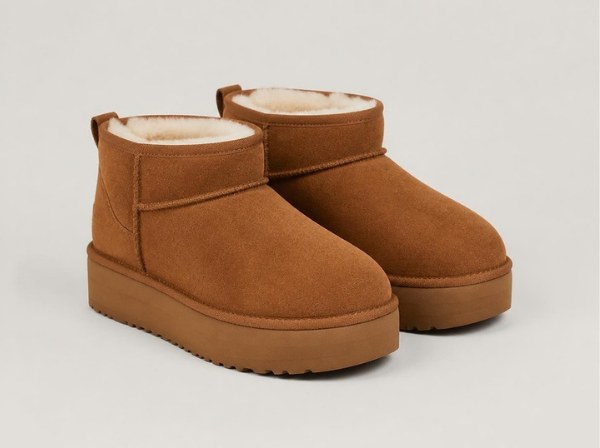 Shearling mini boots, example image